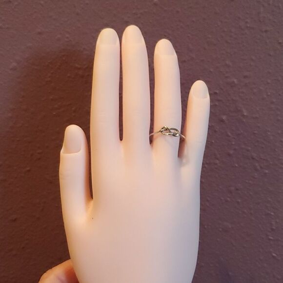 KNOT RING, Delicate Silver, NWOT! - Picture 3 of 4